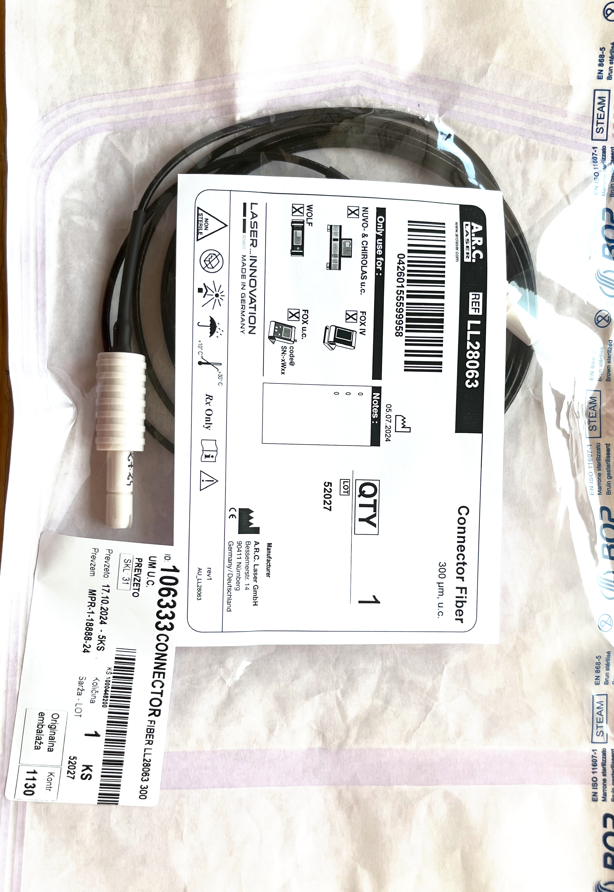 Connector Fibre 300 µm UC2 ON106333 LL28063